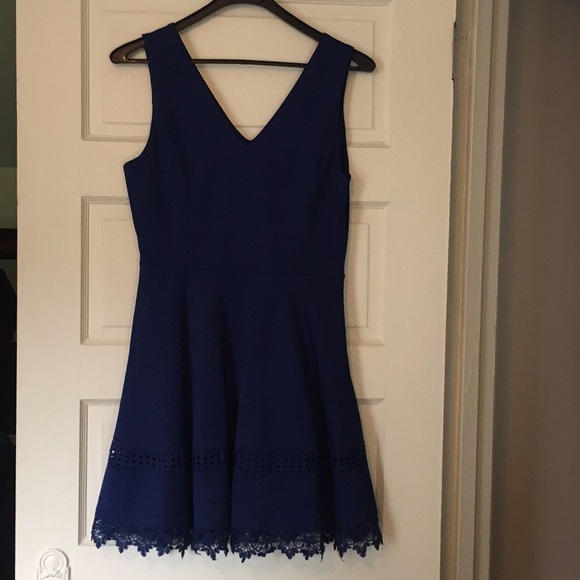 Francesca’s Miami Navy Blue Dress - Picture 2 of 6